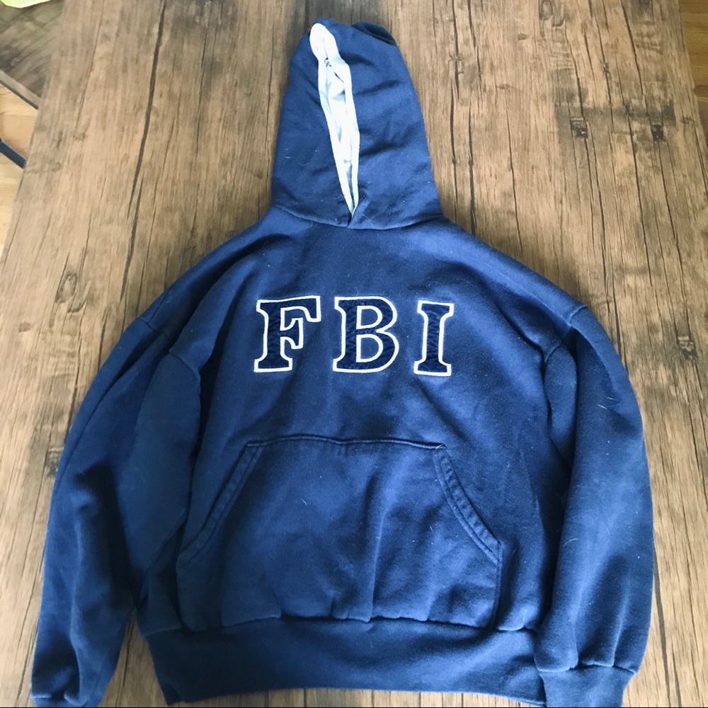 Vintage “FBI” Pullover Hoodie